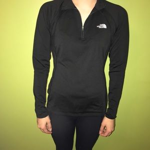 Black north face zip up